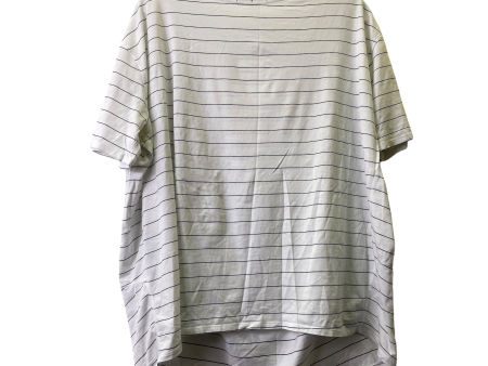 Black & White Athletic Top Short Sleeve By Lululemon, Size: L Online Sale