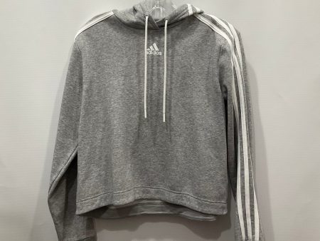 Grey Athletic Sweatshirt Hoodie Crewneck Adidas, Size M Online Hot Sale