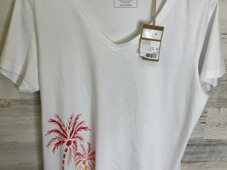 White Top Short Sleeve Clothes Mentor, Size L Discount