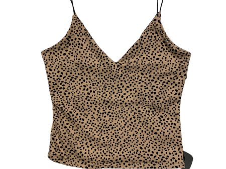 Animal Print Top Sleeveless Gaze, Size S on Sale