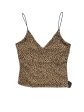 Animal Print Top Sleeveless Gaze, Size S on Sale