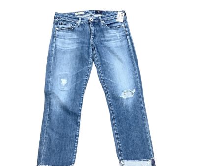 Blue Denim Jeans Designer Adriano Goldschmied, Size 6 Hot on Sale