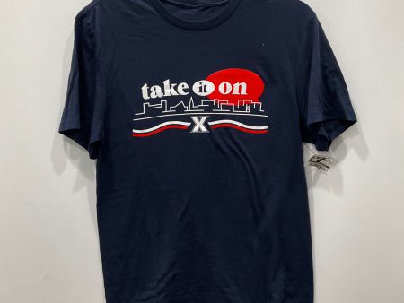 Navy Top Short Sleeve take it on, Size S Discount