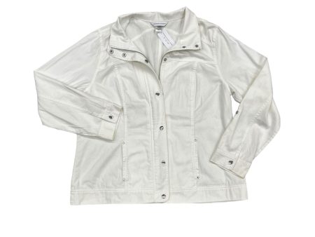 White Jacket Denim Christopher And Banks, Size Xl Online now