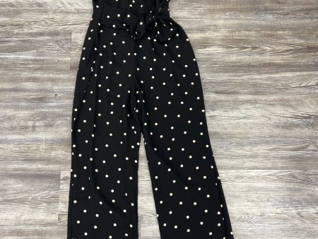 Black & Cream Jumpsuit Ann Taylor, Size 4 PETITE For Sale