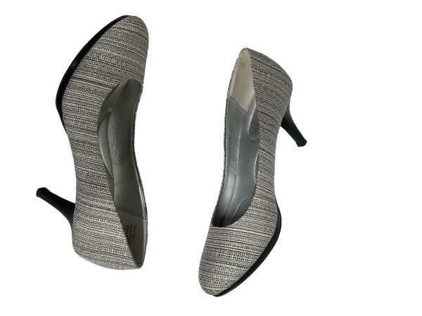 Grey & White Shoes Heels Stiletto Kelly And Katie, Size 8 Online Hot Sale