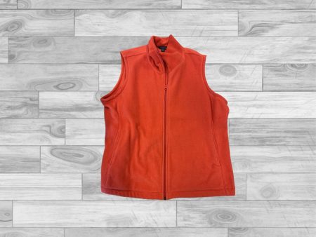 Orange Vest Faux Fur & Sherpa Lands End, Size Xl Sale