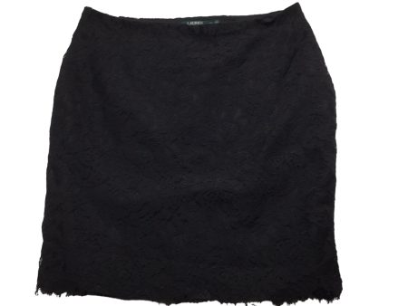 Black Skirt Midi Ralph Lauren, Size 16 For Sale