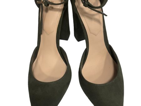 Green Shoes Heels Block Aldo, Size 9 Online now