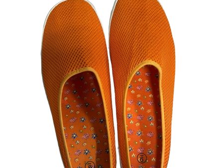 Orange Shoes Flats Clothes Mentor, Size 9 Supply