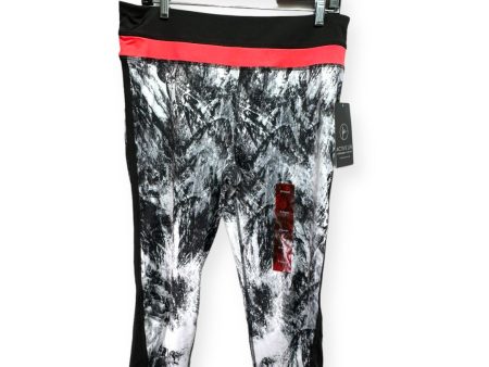 Multi-colored Athletic Capris 90 Degrees By Reflex, Size Xl For Cheap