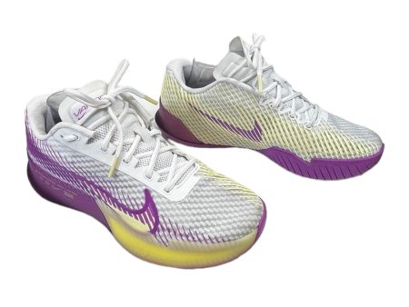 Purple & Yellow Shoes Athletic Nike, Size 8 For Cheap