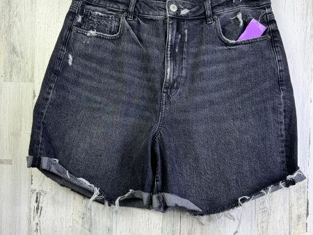 Black Denim Shorts American Eagle, Size 14 Fashion