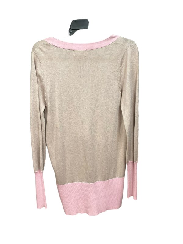 Pink & Tan Cardigan Clothes Mentor, Size M Online