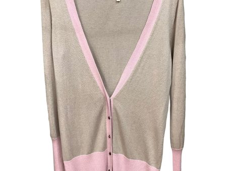 Pink & Tan Cardigan Clothes Mentor, Size M Online