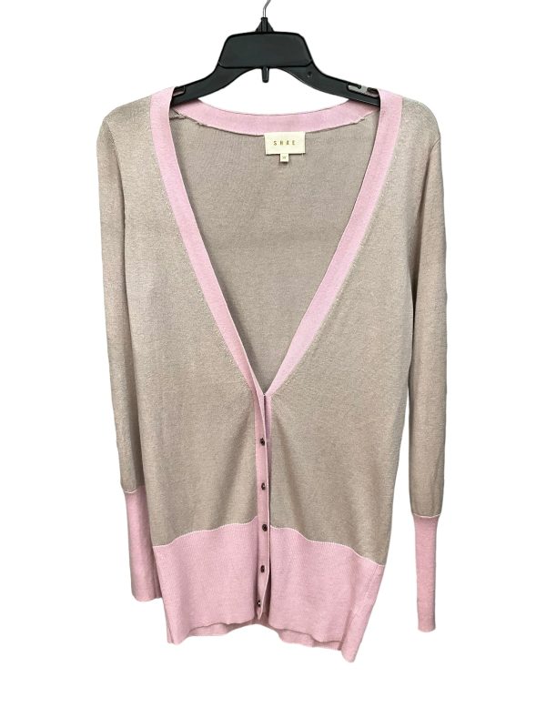 Pink & Tan Cardigan Clothes Mentor, Size M Online