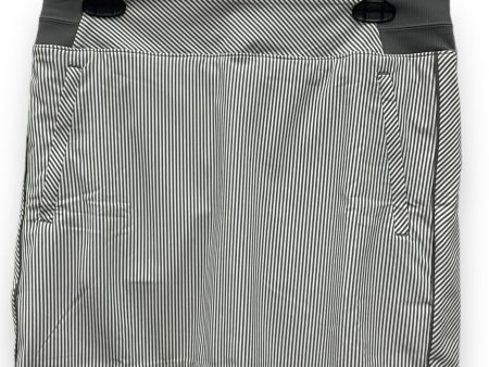 Grey & White Athletic Skort Athleta, Size M Hot on Sale