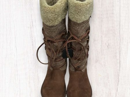 Brown Boots Mid-calf Flats Ugg, Size 7 Discount