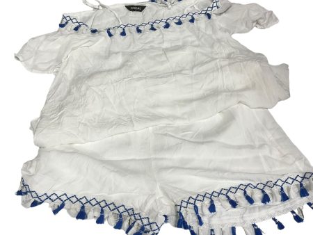 White Shorts Set Clothes Mentor, Size M Supply