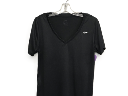 Black Athletic Top Short Sleeve By Nike Apparel, Size: Xl on Sale