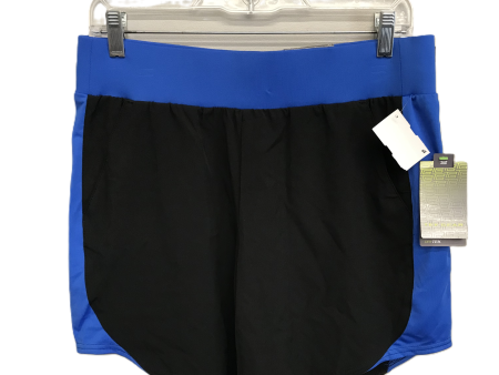 Black & Blue Athletic Shorts By Tek Gear, Size: M on Sale