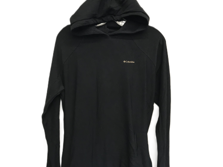 Black Athletic Top Long Sleeve Hoodie By Columbia, Size: M Sale