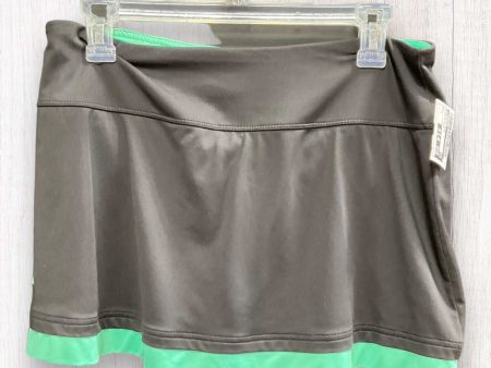 Black & Green Athletic Skort Bolle, Size L Online Hot Sale