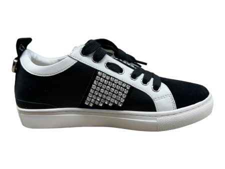 Designer Black & White Shoes Sneakers Saint G, Size 7 Fashion