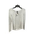 Grey Athletic Top Long Sleeve Crewneck Yogalicious, Size S Online Hot Sale