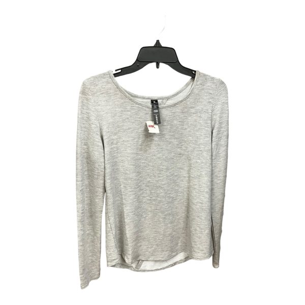 Grey Athletic Top Long Sleeve Crewneck Yogalicious, Size S Online Hot Sale