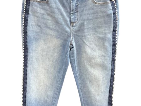 Blue Denim Jeans Cropped Chicos, Size 8petite For Discount