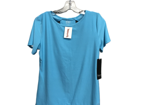 Blue Athletic Top Short Sleeve By Vogo, Size: M Online Sale