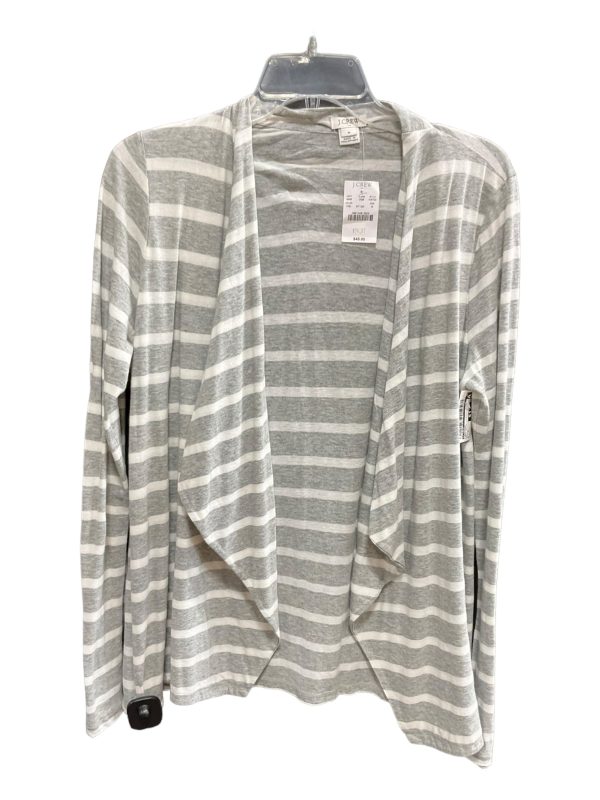 Grey White Cardigan J Crew, Size M Hot on Sale