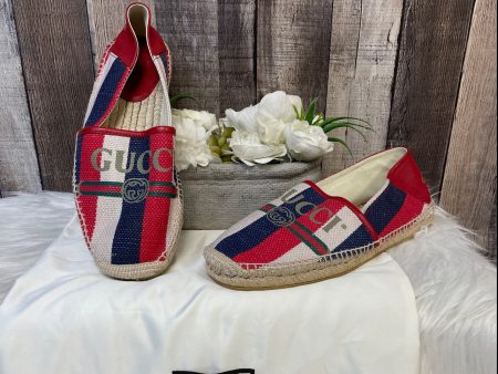 Red Shoes Luxury Designer Gucci, Size 10 For Cheap