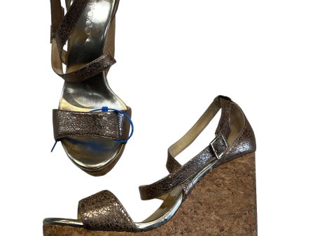 Gold Sandals Luxury Designer Jimmy Choo, Size 11 For Cheap