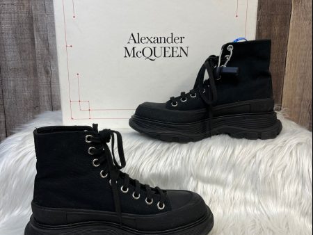 Black Shoes Luxury Designer Alexander Mcqueen, Size 7 Sale